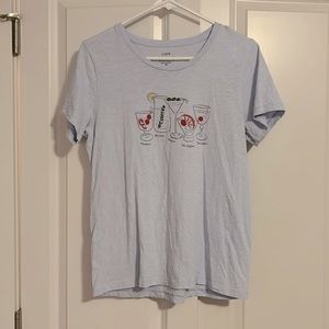 Medium Blue J Crew Collector Tee